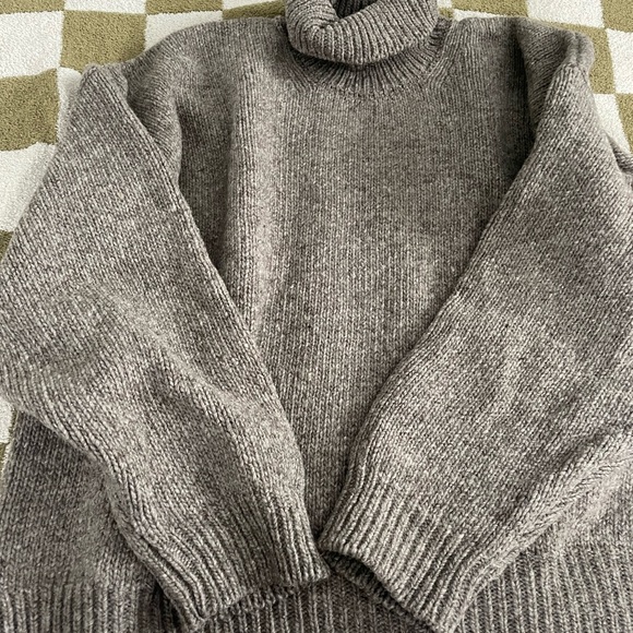 Babaa Other - Babaa Men’s Jumper No17 Wool Turtleneck Sweater Dark Mist